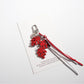 Keypus creative leaf shaped keychain attached to a car key