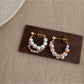 Earedge - Elegant Colorful Beaded Hoop Earrings
