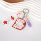 Keypus - Acrylic Letter Star Bead Chain Detail Keychain