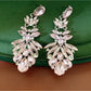 Earedge - Vintage Style Teardrop Rhinestone Earrings