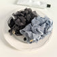 Beau - Bubble Pleated Mesh Flower Bud Banana Clip