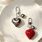 Keypus - Heart Shape Alloy Phone Bag Charm Keychain