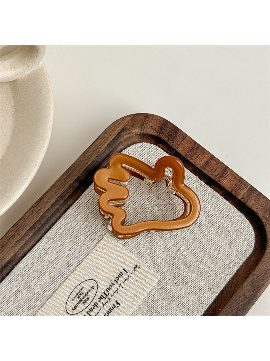 Beau - Simple Hand Silhouette Acetate Claw Clip