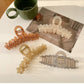 Beau - Elegant Floral Design Hair Claw Clip