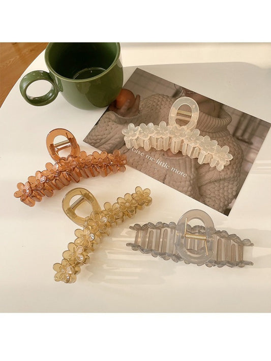 Beau - Elegant Floral Design Hair Claw Clip