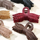 Beau - Vintage Leopard Print Bow Claw Clip