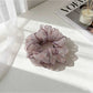 Gifty - Polyester Mesh Edge Floral Print Scrunchie