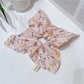 Gifty - Floral Square Scrunchie Large Hair Tie Bow