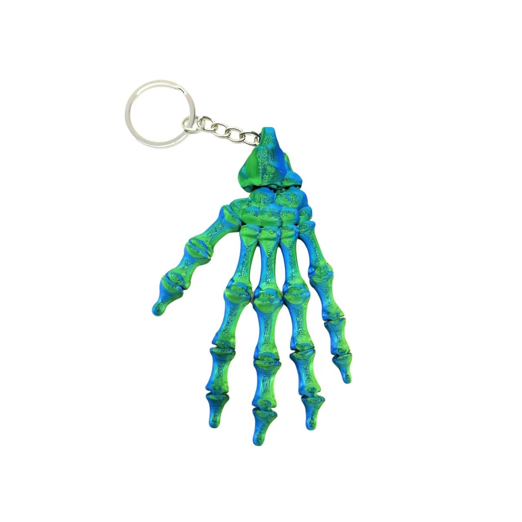 Keypus - Halloween 3D Printed Skeleton Hand Keychain