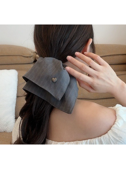 Gifty - Heart Stripe High Stretch Hair Scrunchie