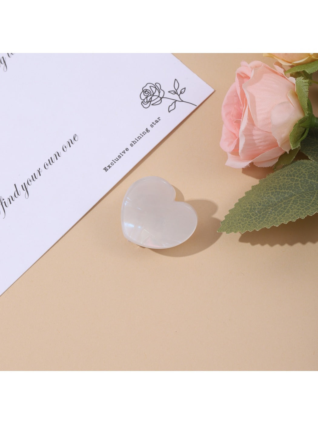 Beau - Valentine's Day Small Heart Shaped Hair Clip