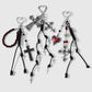 Keypus - Halloween Thorn Rose Skull Cross Keychain