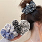 Gifty - Chic Striped Pleated Scrunchie