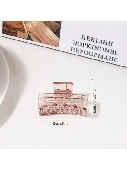 Beau - Minimalist Square Openwork Hair Claw Clip