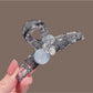 Beau - Geometric Cross PVC Alloy Claw Hair Clip