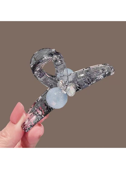 Beau - Geometric Cross PVC Alloy Claw Hair Clip