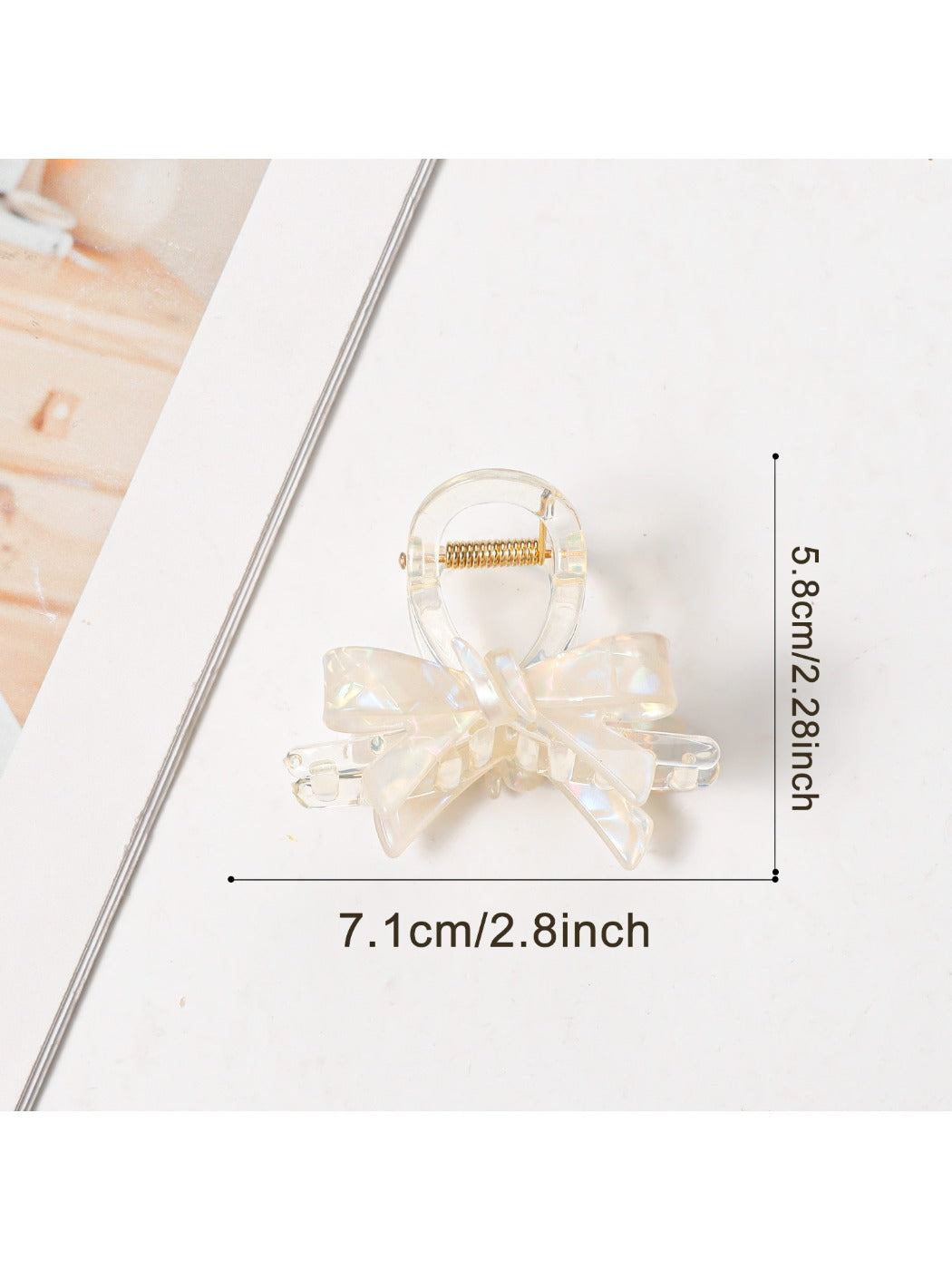 Beau - Macaron Colored Bow Shaped Claw Clip