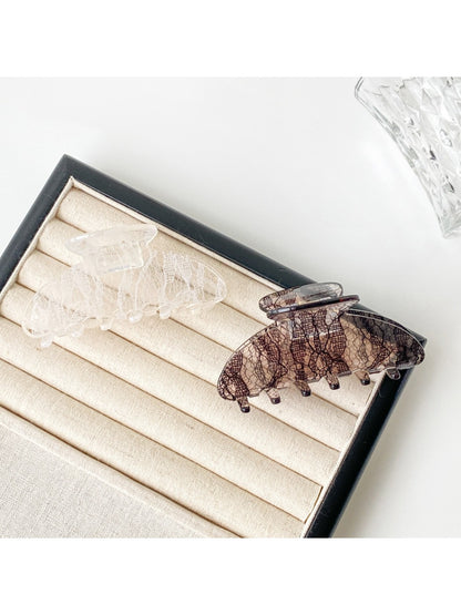 Beau Romantic Lace Vibe hair clip displayed on a white background