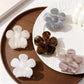 Beau - Muted Marble Floral Design Claw Clip