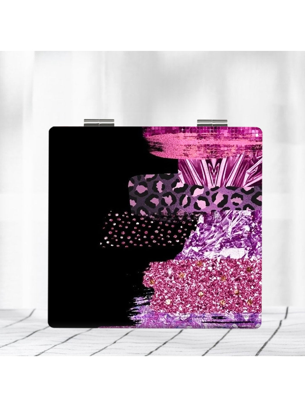 Mirroray - Y2K Pattern Foldable Glass Makeup Mirror