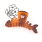 Beau - Animal Motif Plastic Fish Bone Claw Clip