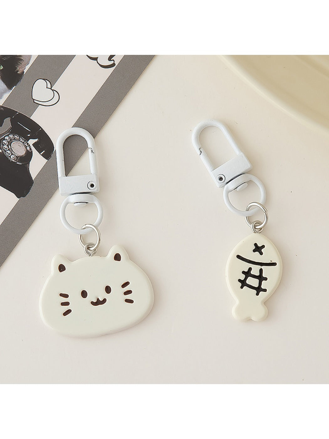 Keypus - Cat Shaped Fish Design Keychain