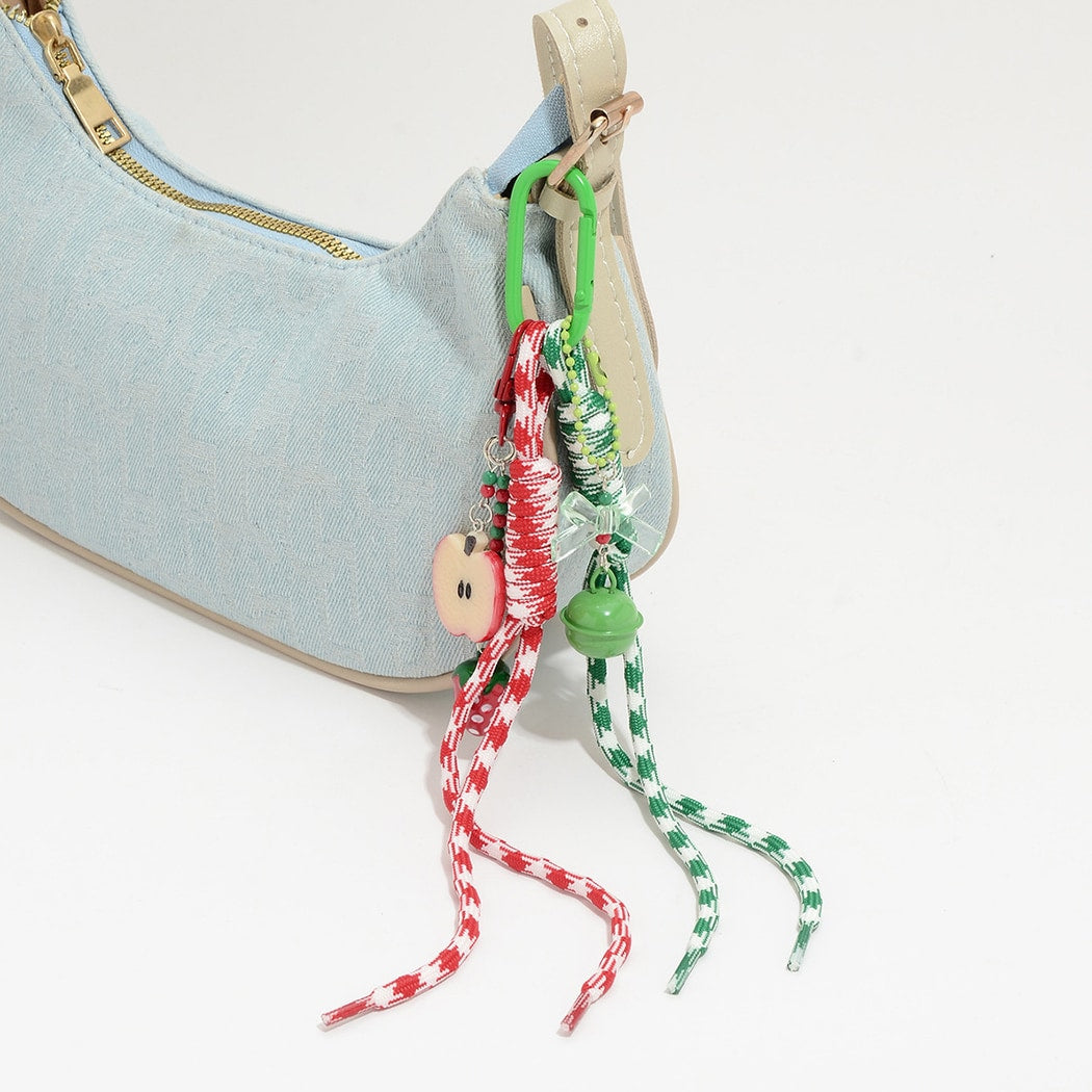Keypus - Christmas Bell and Apple Charm Keychain