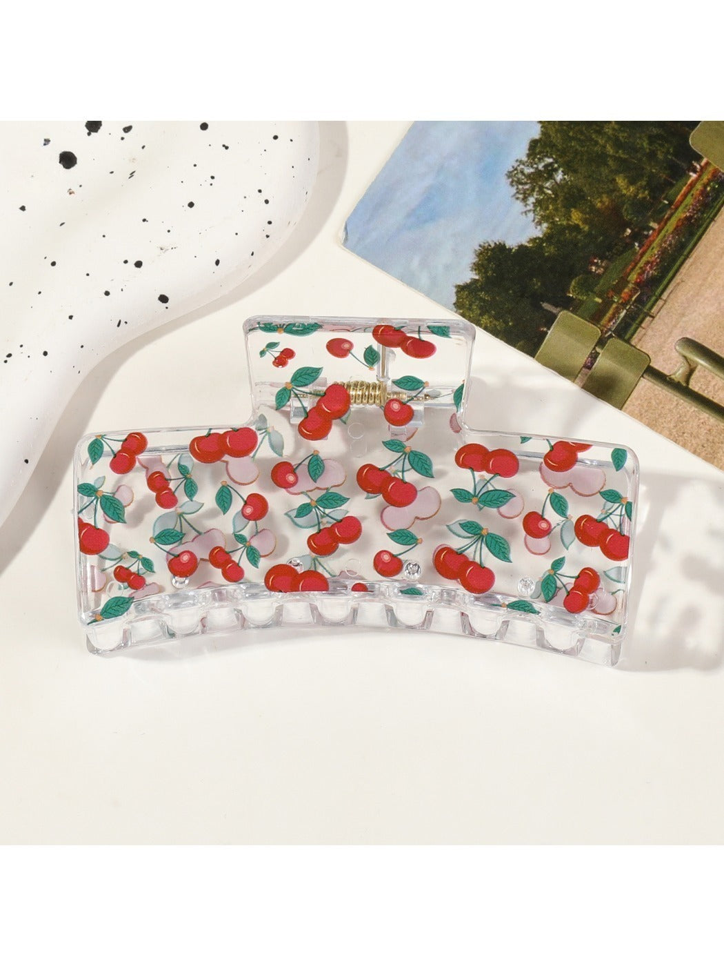 Beau - Minimalist Fruit Pattern Hair Claw Clip