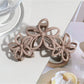 Beau - Plastic Hollow Flower Floral Hair Claw Clip