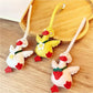 Close-up of the yellow duck keychain showing detailed facial features