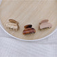 Close-up of Beau medium half ponytail claw clip showing clasp mechanism