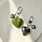 Keypus - Heart Shape Alloy Phone Bag Charm Keychain
