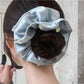 Gifty - Elegant Double Layer Ruched Satin Scrunchie