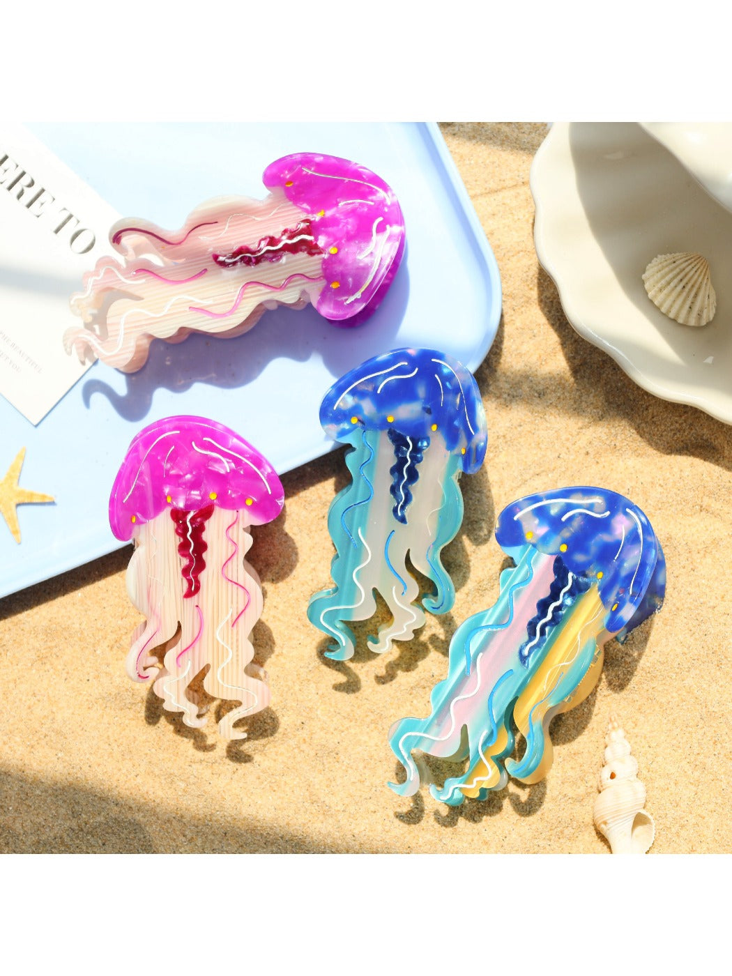 Beau - Marine Life Series Jellyfish Hair Clip