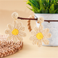 Earedge - Bohemian Floral Petal Raffia Stud Earrings