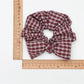 Gifty - Plaid Bow Scrunchie Hair Tie