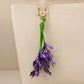 Keypus - Lavender Flower Tassel Bag Charm Keychain