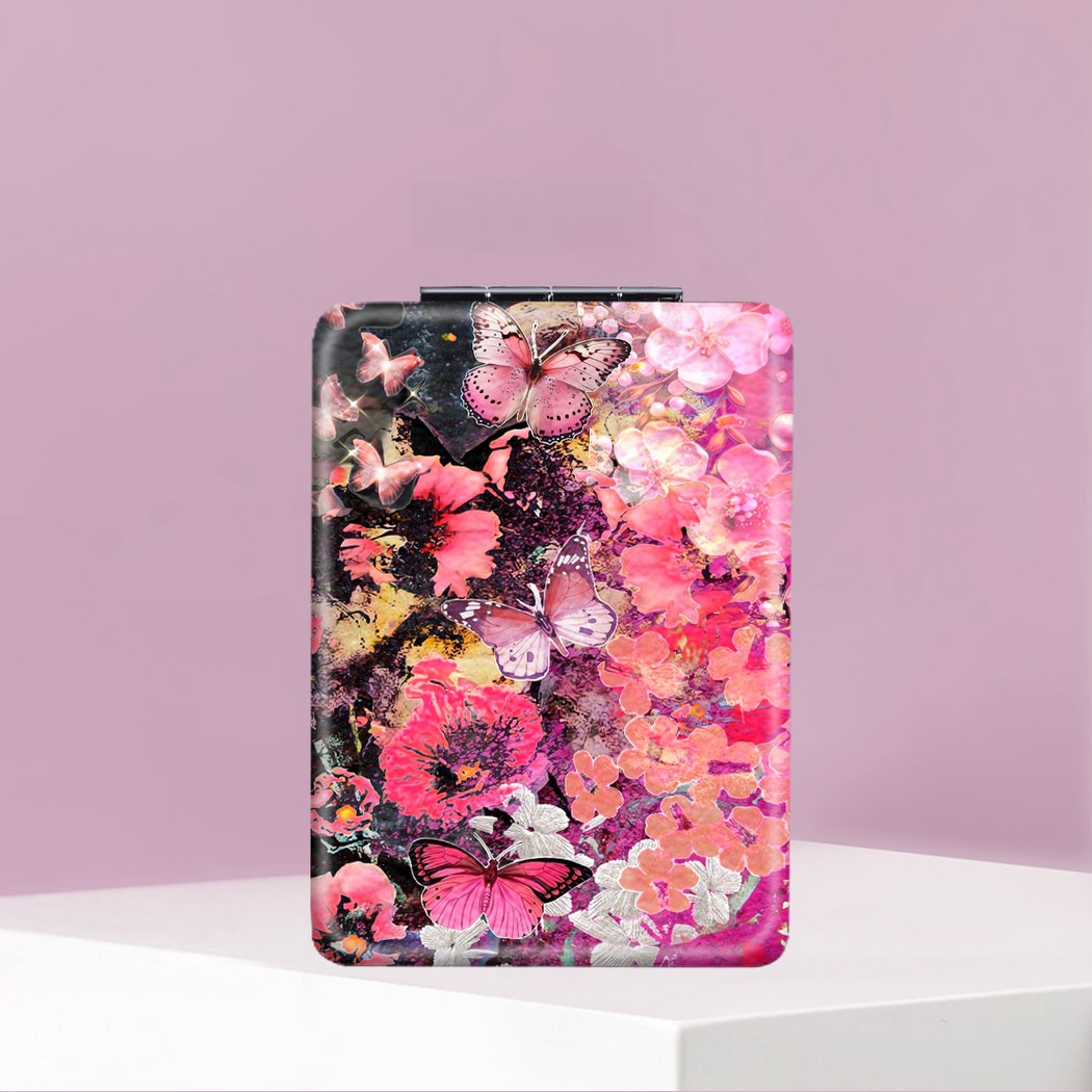 Mirroray - Butterfly Garden Travel Vanity Mirror