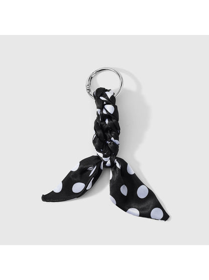 Keypus - Y2K Twisted Scarf Detail Alloy Keychain Bag Charm