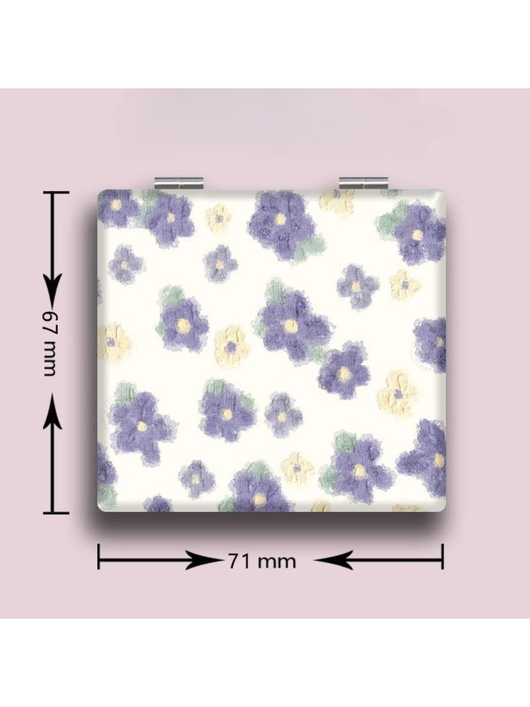 Mirroray - Simple Tulip Patterned Square Vanity Mirror