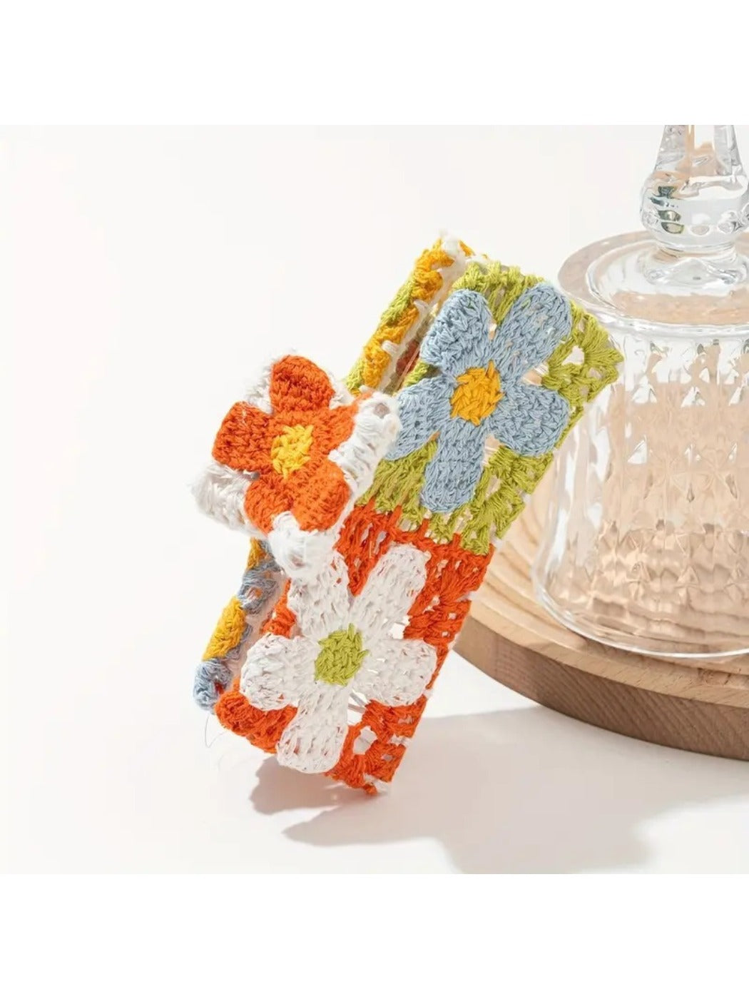 Beau - Colorful Flower Knitted Hairpins