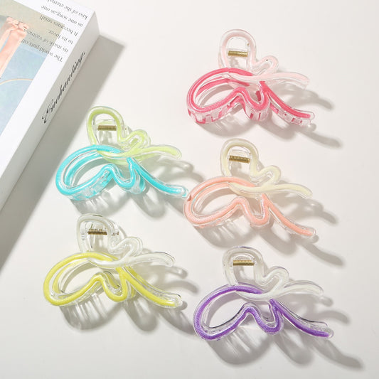 Beau - Sweet Butterfly Gradient Finish Hair Claw Clip