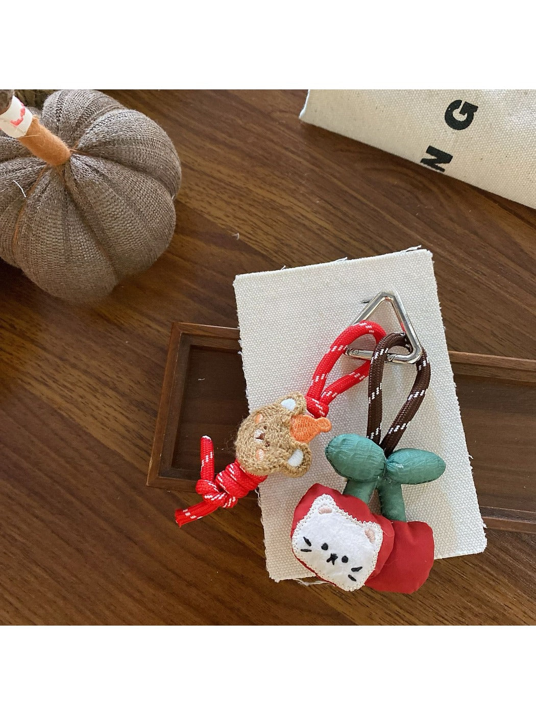 Keypus - Red Lanyard Cartoon Bag Charm