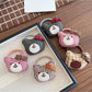 Gifty - Adorable Plaid Bear Hair Tie Set