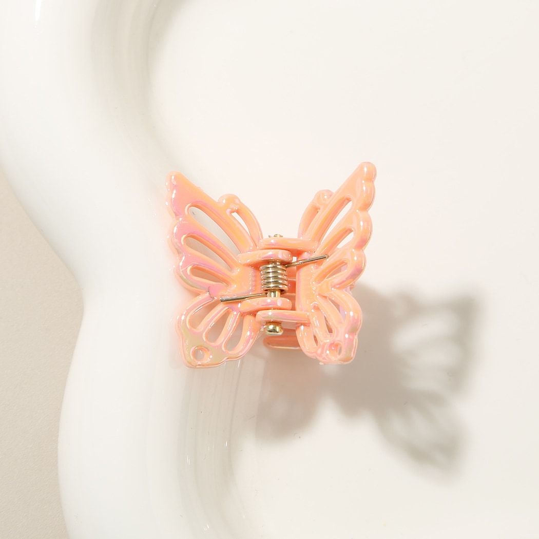 Beau - Openwork Butterfly Alloy Accent Claw Hair Clip