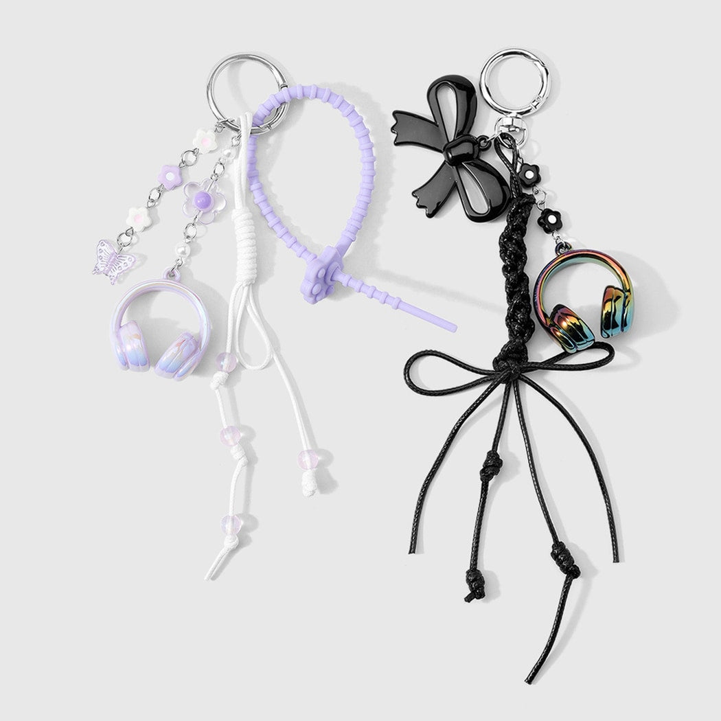 Keypus - Elegant Headphone Charm Keychain