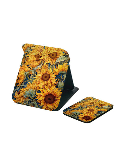 Mirroray - Floral Print Folding Desktop Vanity Mirror