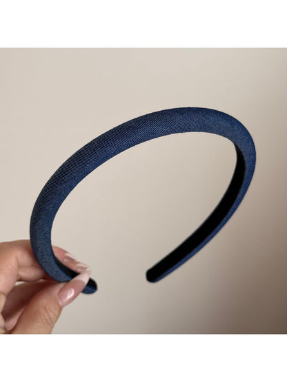 Gifty - Padded Dotted Denim Look Headband