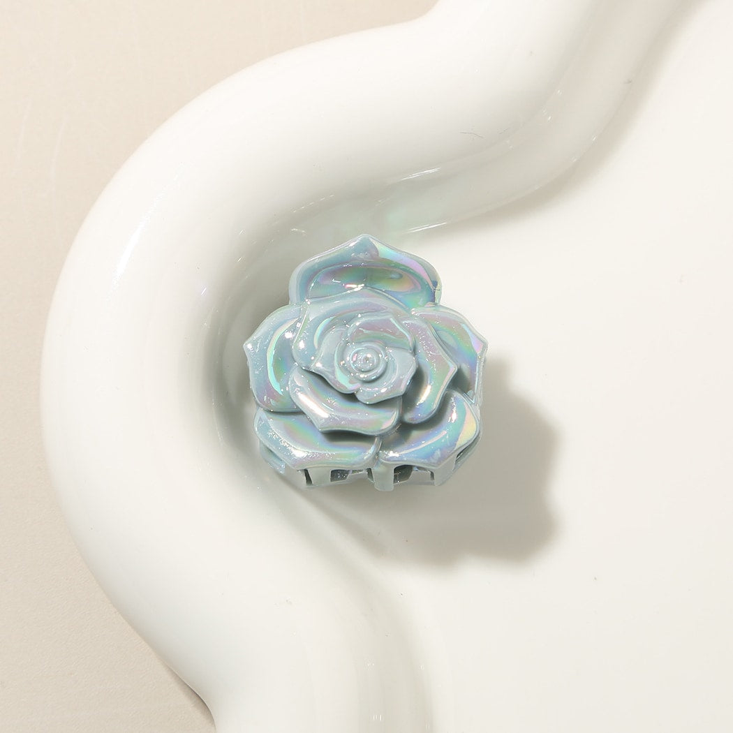 Beau - Glossy Rose Flower PS Hair Claw Clip