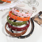 Gifty - PU Leather Studded Retro Style Headband